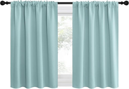 NICETOWN 2 Panels Blackout Curtains, Rod Pocket Thermal Insulated Drapes by NICETOWN