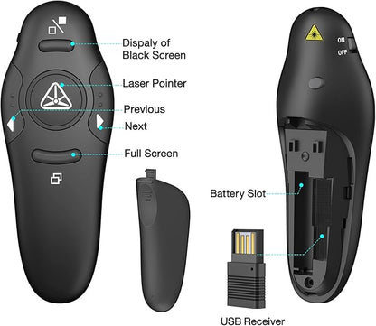 Presentation Clicker Wireless Presenter Remote USB Control Powerpoint PPT - Image 7