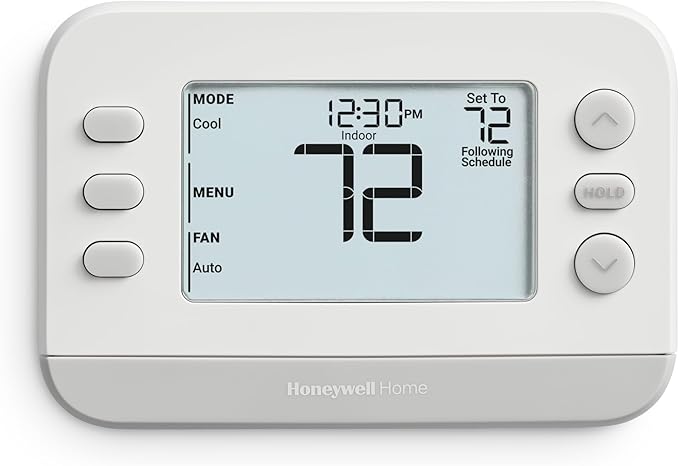 New! Honeywell Home Programmable Thermostat, Single-Stage, 1 Heat/1 Cool by HoneywellHome