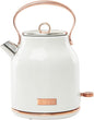 Haden Heritage 1.7 Liter Stainless Steel Electric Kettle, Hot Water Kettle by HADEN