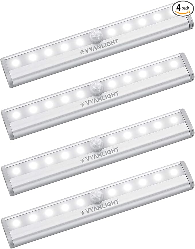 VYANLIGHT Under Cabinet Lighting – Motion Sensor Closet Lights, Battery by VYANLIGHT