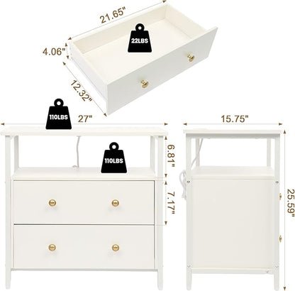 Edbuosy 27 inch Wide Night Stand - Image 3