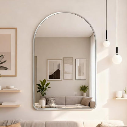 24x36 inch Silver Arched Mirror - Image 6