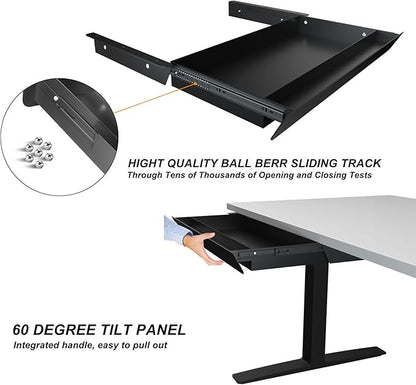 Large Under Desk Mounted Sliding Drawer - Image 5