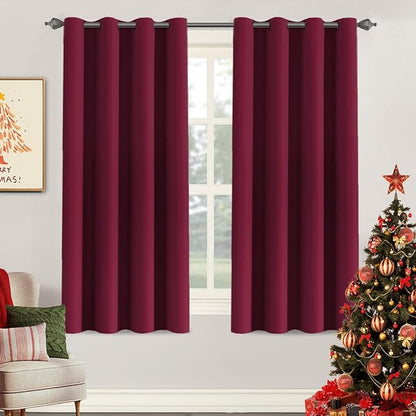 H.VERSAILTEX Christmas Blackout Curtains Blackout Thermal Insulated Curtains by HVERSAILTEX