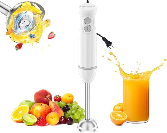 Bonsenkitchen Hand Blender, Immersion Blender by Bonsenkitchen