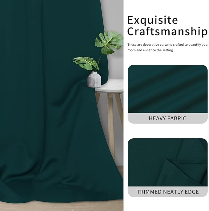 Easy-Going Blackout Curtains for Bedroom, Solid Thermal Insulated Grommet and - Image 5