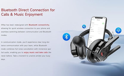 SYNCO XTALK XMax2 Wireless Intercom Headset System 2.4GHz 1640 feet 500 Meters - Image 3
