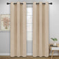 Easy-Going Blackout Curtains for Bedroom, Solid Thermal Insulated Grommet and by Easy-Going