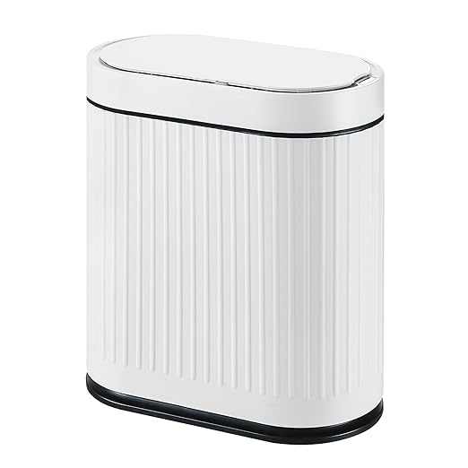 Bathroom Sensor Trash Can with Lid Automatic 2 Gallon Smart Garbage Can by SYNCVIBE