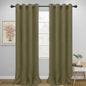 Easy-Going Blackout Curtains for Bedroom, Solid Thermal Insulated Grommet and by Easy-Going