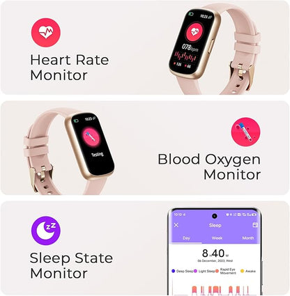 TIFOZEN Fitness Tracker for Women Men, Smart Watch Band - Image 2