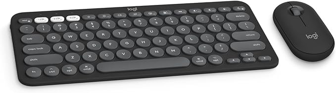 Logitech Pebble 2 Combo for Mac, Wireless Keyboard and Mouse, Quiet and Portable by Logitech