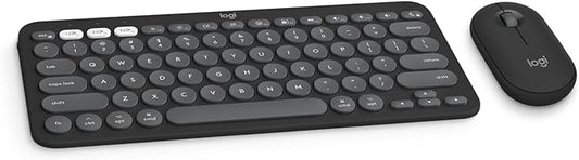 Logitech Pebble 2 Combo for Mac, Wireless Keyboard and Mouse, Quiet and Portable by Logitech
