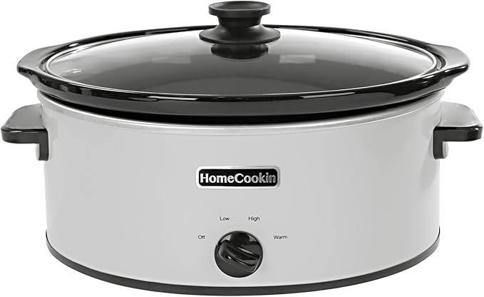 HOMECOOKIN 6 Quart Slow Cooker Oval Manual Pot Food Warmer by HOMECOOKIN