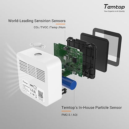 Temtop M10+ Indoor Air Quality Monitor, CO2 Monitor - Image 6