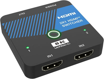 iArkPower 8K HDMI Switch 2 in 1 Out 4K@120Hz HDMI Switcher Support HDR10+ by iArkPower