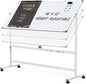 Dry Erase Whiteboard Easel on Wheels by Tankee