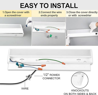 Ansen 4Packs of Under Cabinet Lighting Hardwired, 36IN 22W 1426LM, Dimmable Led - Image 5