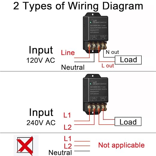 30A Hight Power WiFi Wireless Smart Switch, DIY Module - Image 2