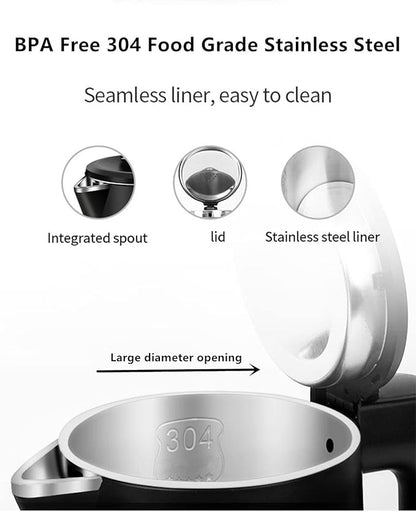 0.8L Electric Kettle Stainless Steel, 800 Watts Small Electric Kettle 27 Ounce - Image 3