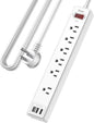 10 Ft Power Strip Surge Protector by Yintar