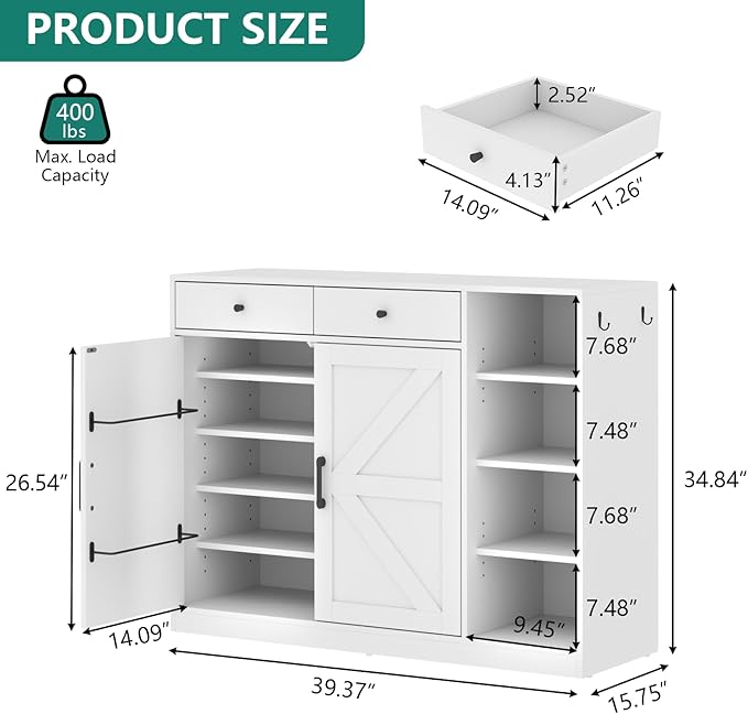Loomie 5-Tier Shoe Cabinet - Image 2