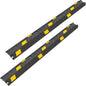 OranLite 6 Pack 1-Channel Rubber Cable Protector Ramp, Visible at Night by OranLite