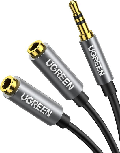 UGREEN Headphone Splitter 3.5mm Audio Stereo Y Splitter Aux Extension Cable by UGREEN