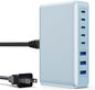 USB C Charger 300W USB C Charger Block 8-Ports GaN IV Fast Charging Station by APHUWJ