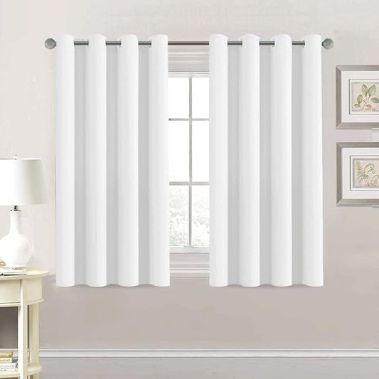H.VERSAILTEX Thermal Insulated Room Darkening White Curtains by HVERSAILTEX