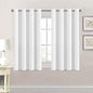 H.VERSAILTEX Thermal Insulated Room Darkening White Curtains by HVERSAILTEX