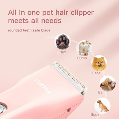 Dog Clippers, Quiet Washable USB Rechargeable Cordless Dog Grooming Kit - Image 2
