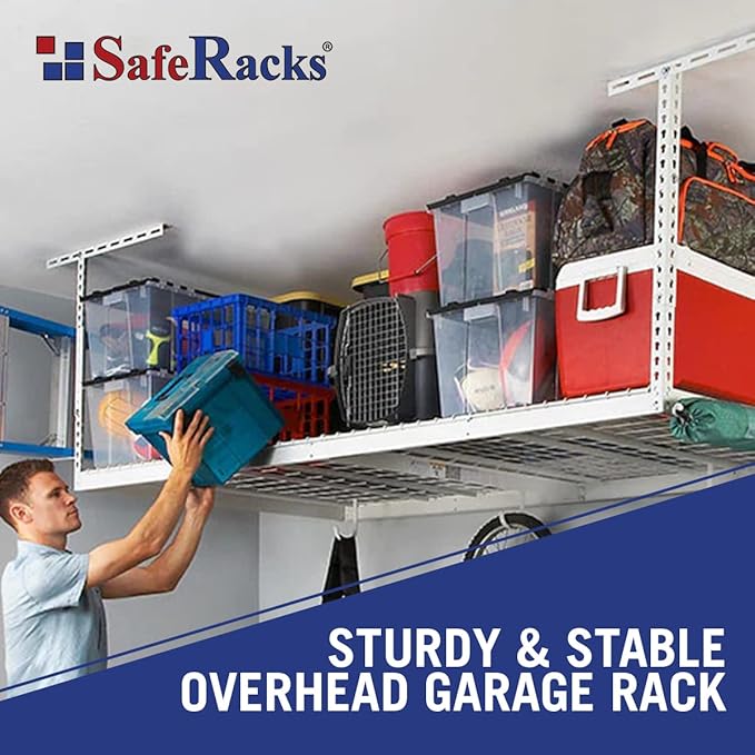 SafeRacks Overhead Garage Storage Rack, Heavy Duty Racks - Image 3