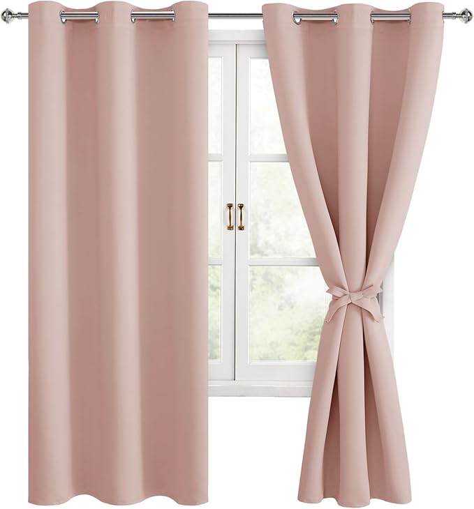 Hiasan Blackout Curtains for Bedroom, 42 x 63 Inches Length by Hiasan