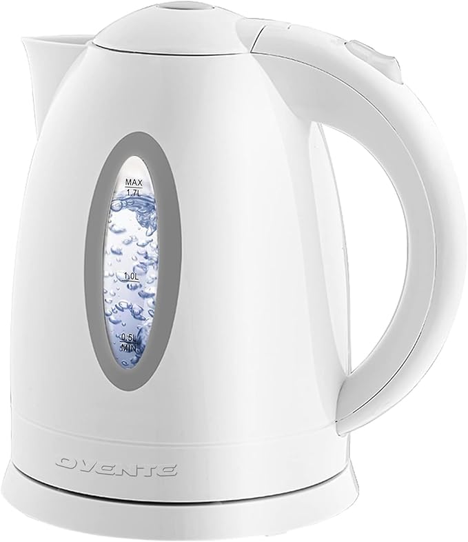 OVENTE Electric Kettle, 1.7L Fast Boiling Water Heater by Ovente+