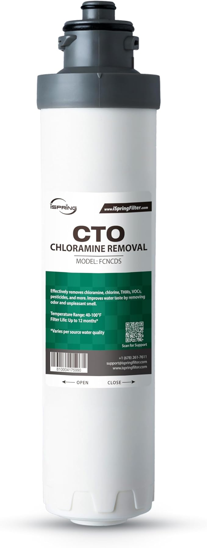 iSpring FCNCDS SGS-Tested Chloramine Removal CTO Carbon Block Replacement Water by iSpring