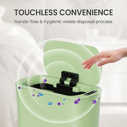 Cesun Motion Sensor Trash Can, 5 Gallon Automatic Bathroom Garbage Can - Image 6
