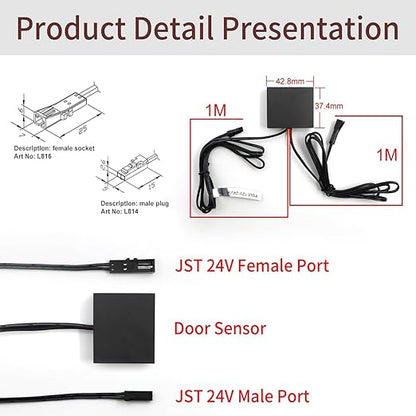 VST LED Door IR Sensor Switch-Light Turns On/Off When Door Opens/Closes - Image 6