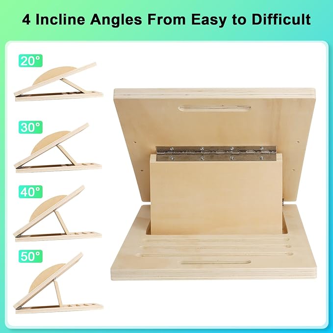 3 in 1 Slant Board for Calf Stretching, Anti Slip Squats Wedge Balance Board - Image 3