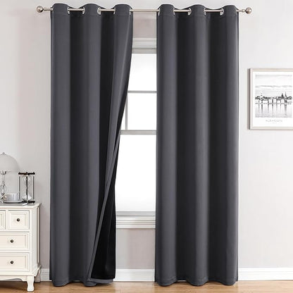 ChrisDowa 100% Blackout Curtains 72 inch Long by ChrisDowa