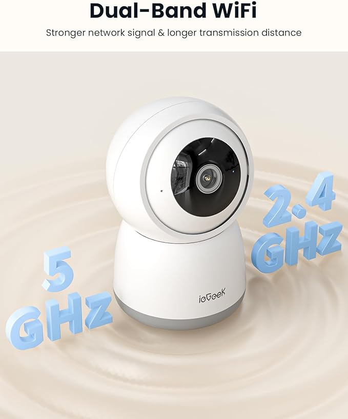 ieGeek 2K Indoor Security Camera, 5G/2.4G WiFi Pet Cameras - Image 2