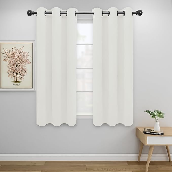 Easy-Going Blackout Curtains for Bedroom, Solid Thermal Insulated Grommet and by Easy-Going