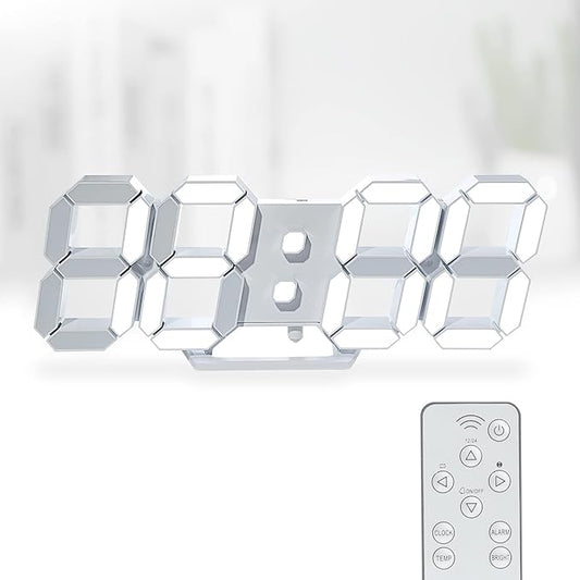 KOSUMOSU 3D LED Digital Wall Clock, Large Display Table/ Desk Clock by KOSUMOSUTECHNOLOGY