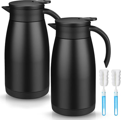 Norme 2 Pcs Thermal Coffee Carafe Insulated Stainless Steel Coffee Carafe by Norme