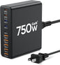 750W USB C Charger Block, 10-Port Charging Station GaN Fast Charging Type C & by Unknown
