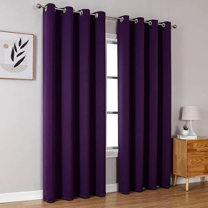 ChrisDowa Blackout Curtains 120 Inches Long 2 Panels Set - Image 6