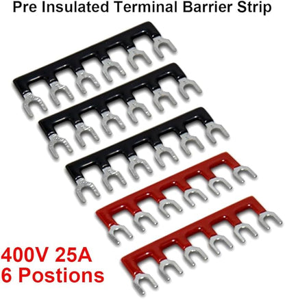 MILAPEAK 10pcs 6 Positions Dual Row 600V 25A Screw Terminal Strip Blocks - Image 5