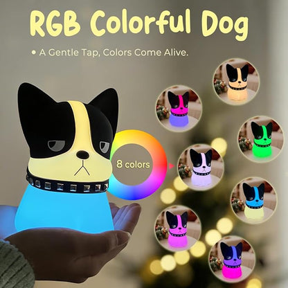 Dog Night Light, Cute Dog Night Light Gifts, Soft Silicone Lamp - Image 2