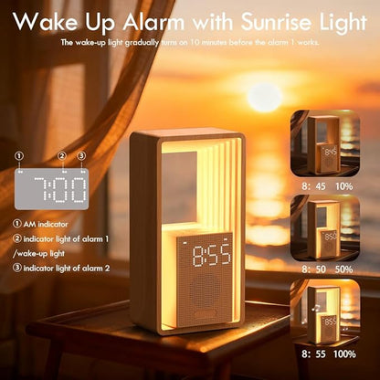 WILIT Digital Alarm Clock, Sunrise Alarm Clock - Image 3